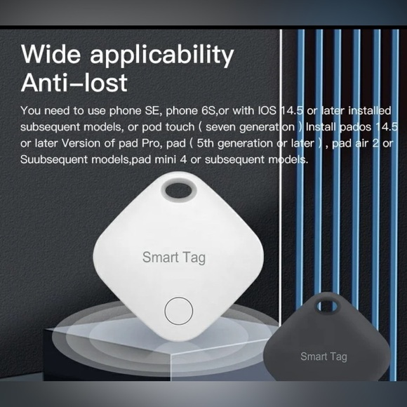 RSH MFi Certified Smart Tag "itag03” BT/GPS Tracker/ work w/ FindmyiOS 🚘… - Picture 6 of 8
